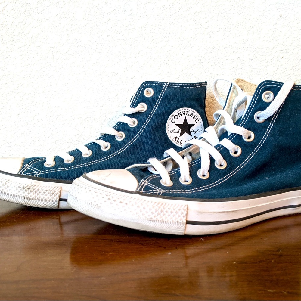 Hi Top Converse Womens 9.5 Teal